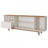 Buffet Duna com Adega 3 Portas 1 Gaveta Off White / Naturalle - 3