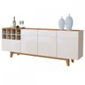 Buffet Duna com Adega 3 Portas 1 Gaveta Off White / Naturalle - 2