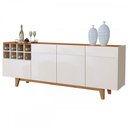 Ver imagem 2 de Buffet Duna com Adega 3 Portas 1 Gaveta Off White / Naturalle