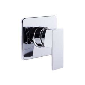 Acabamento para Registro Monocomando 1/2 Base Docol Chuveiro Ducha Higiênica Quadrado Cromado Metal