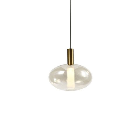 Lustre Pendente Skylight Spia 4090 19cm LED Bivolt Dourado e Transparente