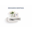 Ver imagem 5 de Nicho Suspenso Mesa de Cabeceira 25cm MDF Branco Organizador Decorativo Enviado Montado