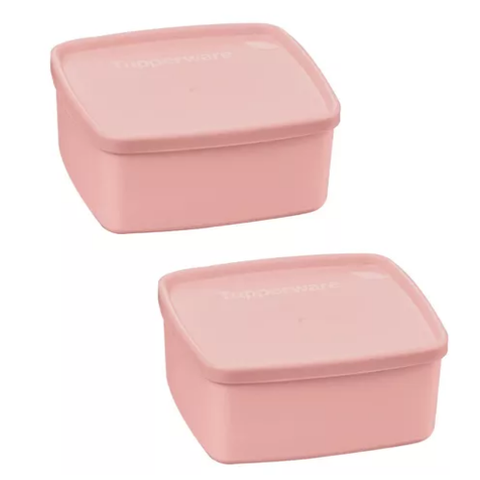 Tupperware Kit Jeitosinho 400 Ml 2 Potes Rosa Tupperware Kit Jeitosinho 400 Ml 2 Potes Rosa