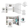 Quarto Modulado Casal de Canto 9 Portas 4 Gavetas com Ponte de 1,50m Star - 5