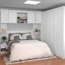 Ver imagem 1 de Quarto Modulado Casal de Canto 9 Portas 4 Gavetas com Ponte de 1,50m Star