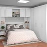 Quarto Modulado Casal de Canto 9 Portas 4 Gavetas com Ponte de 1,50m Star - 1