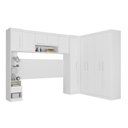 Ver imagem 2 de Quarto Modulado Casal de Canto 10 Portas 3 Gavetas Com Ponte de 1,80m Star