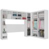 Quarto Modulado Casal de Canto 10 Portas 3 Gavetas Com Ponte de 1,80m Star - 3