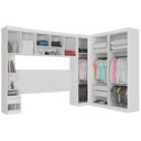 Ver imagem 3 de Quarto Modulado Casal de Canto 10 Portas 3 Gavetas Com Ponte de 1,80m Star