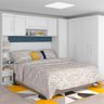 Quarto Modulado Casal de Canto 10 Portas 3 Gavetas Com Ponte de 1,80m Star - 1