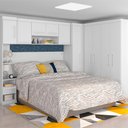Ver imagem 1 de Quarto Modulado Casal de Canto 10 Portas 3 Gavetas Com Ponte de 1,80m Star