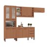 Cozinha Completa Modulada Larissa 100% MDF com 1 Balcão 9 Portas 3 Gavetas e Adega Tuboarte - 4