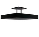 Ver imagem 1 de Luminária Plafon Rebatedor Luz Indireta 50cm 4 Lâmpadas Preto