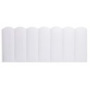 Ver imagem 3 de Cabeceira Casal Kit 7 Placas Modelo Nuvem - Courino Branco