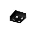 Ver imagem 1 de Plafon Spot Sobrepor Direcionável 4 Lâmpadas Dicróica Preto