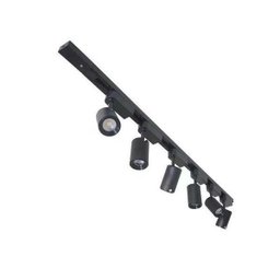 Trilho Eletrificado 2M + 6 Spot LED 7W 6000K Bivolt Preto - 1