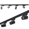 Trilho Eletrificado 2M + 6 Spot LED 7W 6000K Bivolt Preto - 2