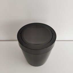 Lixeira Tampa Basculante Vitra 5l Cesto Lixo Banheiro Ou Preto - 4