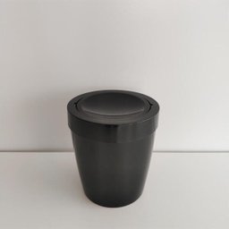 Lixeira Tampa Basculante Vitra 5l Cesto Lixo Banheiro Ou Preto - 3