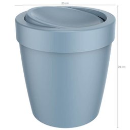 Lixeira Tampa Basculante Vitra 5l Cesto Lixo Banheiro Ou Azul Glacial - 2 Lixeira Tampa Basculante Vitra 5l Cesto Lixo Banheiro Ou Azul Glacial - 2