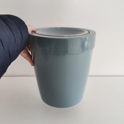 Lixeira Tampa Basculante Vitra 5l Cesto Lixo Banheiro Ou Azul Glacial - 4 Lixeira Tampa Basculante Vitra 5l Cesto Lixo Banheiro Ou Azul Glacial - 4