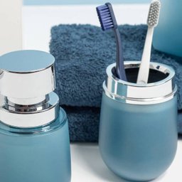 Porta Escovas e Pasta de Dente Com Tampa Belly Soft Ou Azul Glacial - 3