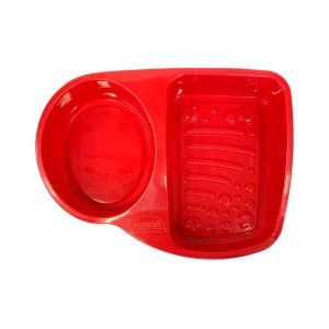 Porta Detergente Divisória Bucha e Sabão Compacto Plasútil - Vermelho