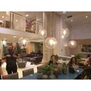 Ver imagem 4 de Pendente Redondo Esfera 30cm Dourado e Vidro Cristal Madelustre