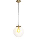 Ver imagem 6 de Kit 4 Pendente Redondo Esfera 30cm Dourado e Vidro Cristal Madelustre