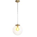 Ver imagem 5 de Kit 3 Pendente Redondo Esfera 30cm Dourado e Vidro Cristal Madelustre