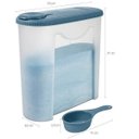 Ver imagem 3 de Pote Porta Sabão em Pó de Plástico 1kg com Tampa e Dosador Sanremo