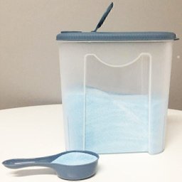 Pote Porta Sabão em Pó de Plástico 1kg com Tampa e Dosador Sanremo - 6