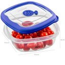 Ver imagem 4 de Jogo de Potes Plástico Herméticos Quadrado com Tampa Sanremo