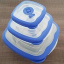 Ver mais imagens de Jogo de Potes Plástico Herméticos Quadrado com Tampa Sanremo