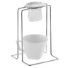 Suporte Passador de Café Aramado Individual Mini Coador de Pano Cromado - 2