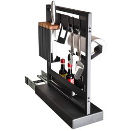 Suporte Organizador Deslizante De Embutir Com Corrediça Linha Aérea Mastergrafite - 1 Suporte Organizador Deslizante De Embutir Com Corrediça Linha Aérea Mastergrafite - 1