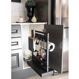 Suporte Organizador Deslizante De Embutir Com Corrediça Linha Aérea Mastergrafite - 2 Suporte Organizador Deslizante De Embutir Com Corrediça Linha Aérea Mastergrafite - 2