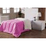 Coberdrom Edredom Cobertor Sherpa Solteiro Dupla Face Pink - 1