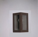 Ver imagem 3 de Arandela Externa Retro Triangulo 2 Vidros 23cm Marrom