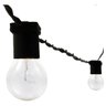 Varal de Luz 10m com 20 Soquetes E27 Preto - 1