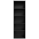 Ver imagem 7 de Kit 2 Estantes Livreiro Organizador Multiuso Workspace 5 Nichos Preto - Desk Design