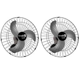 Kit 2 Ventilador de Parede Tufão 60cm Preto Bivolt M2 Loren Sid - 1