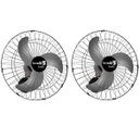 Ver imagem 1 de Kit 2 Ventilador de Parede Tufão 60cm Preto Bivolt M2 Loren Sid