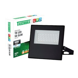 Refletor Led 50w Slim 6500k Bivolt Preto Taschibra - 2