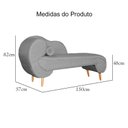 Ver imagem 5 de Divã Recamier Melissa Linho Lado Direito