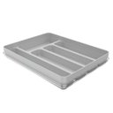 Ver imagem 6 de Separador Porta Talheres com Tampa Organizador de Gaveta Multiuso Logic Branco