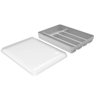 Separador Porta Talheres com Tampa Organizador de Gaveta Multiuso Logic Branco - 5