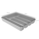 Ver imagem 3 de Separador Porta Talheres com Tampa Organizador de Gaveta Multiuso Logic Branco