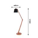 Ver imagem 3 de Luminária de Chão de Metal Scope 240cmx40cm Bella Iluminação