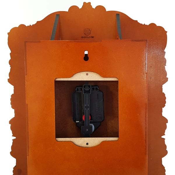 Relógio De Parede Antigo em Madeira Com Pêndulo Decoração Ambiente Retrô - 6